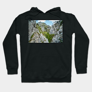 Rocky trail on mountains Hoodie